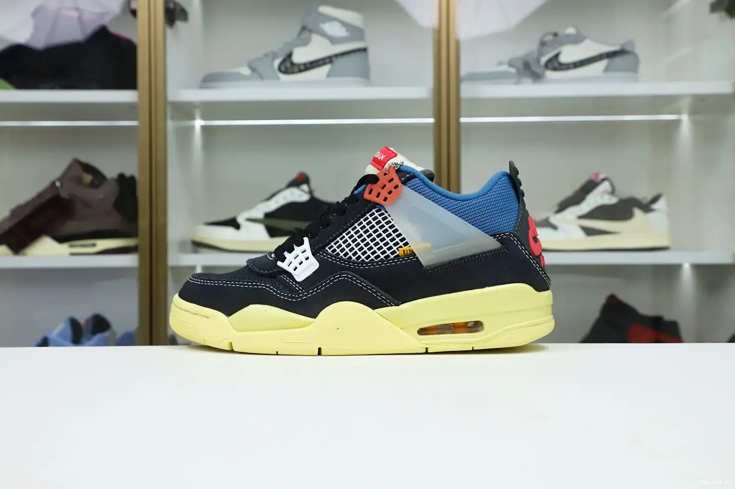 Kimikick UNION 4 'OFF AIR JORDAN NOIR' RETRO X LA 0614